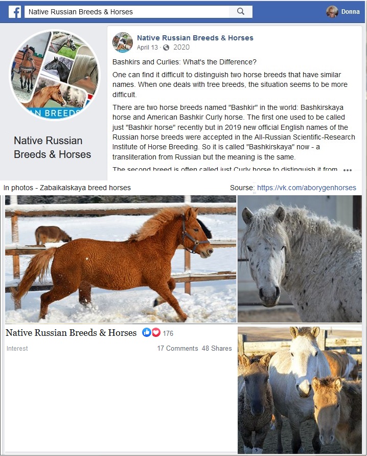 screen capture of article on facebook